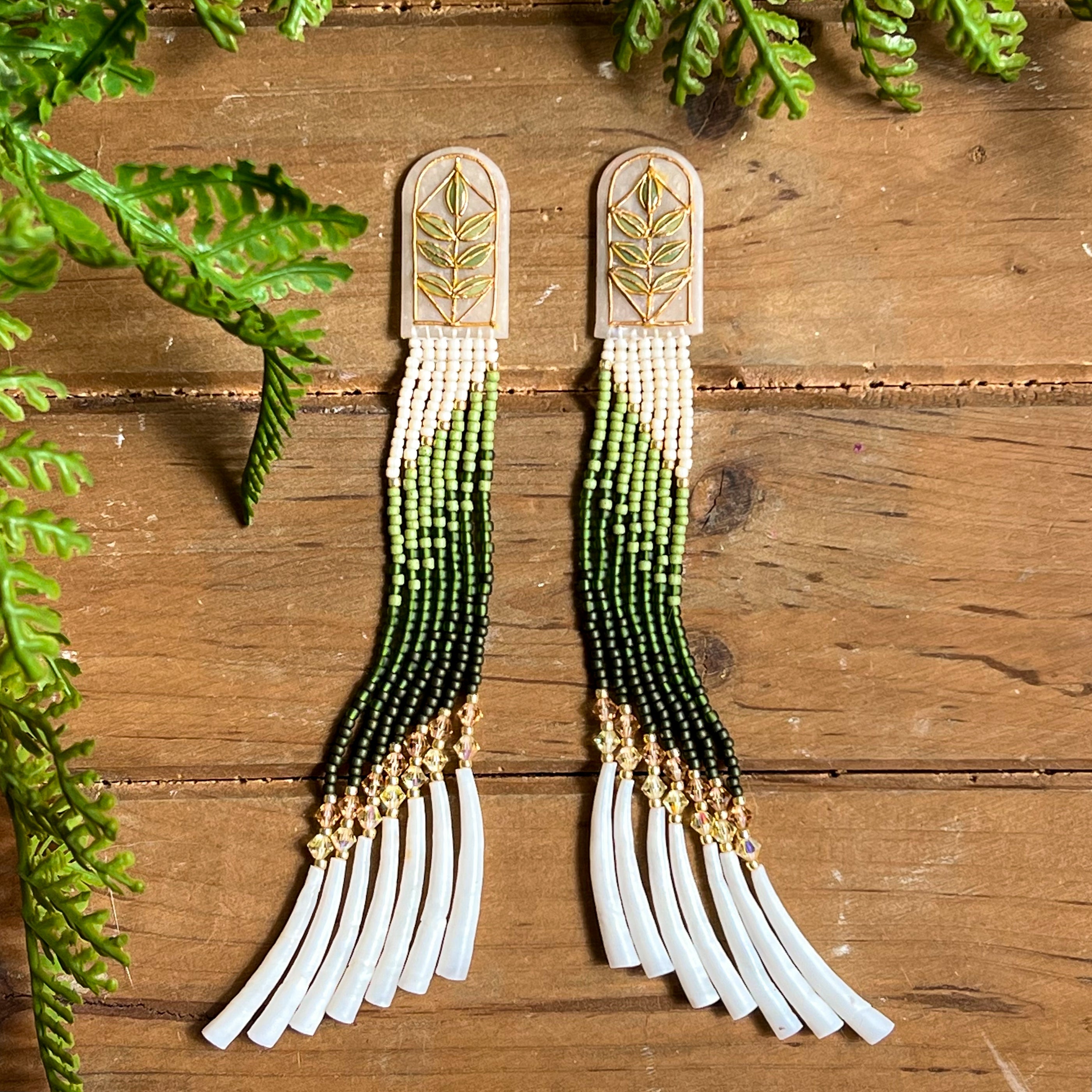 Fern and Fringe Earrings