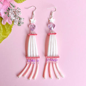 Magical Girl Dentalium Earrings