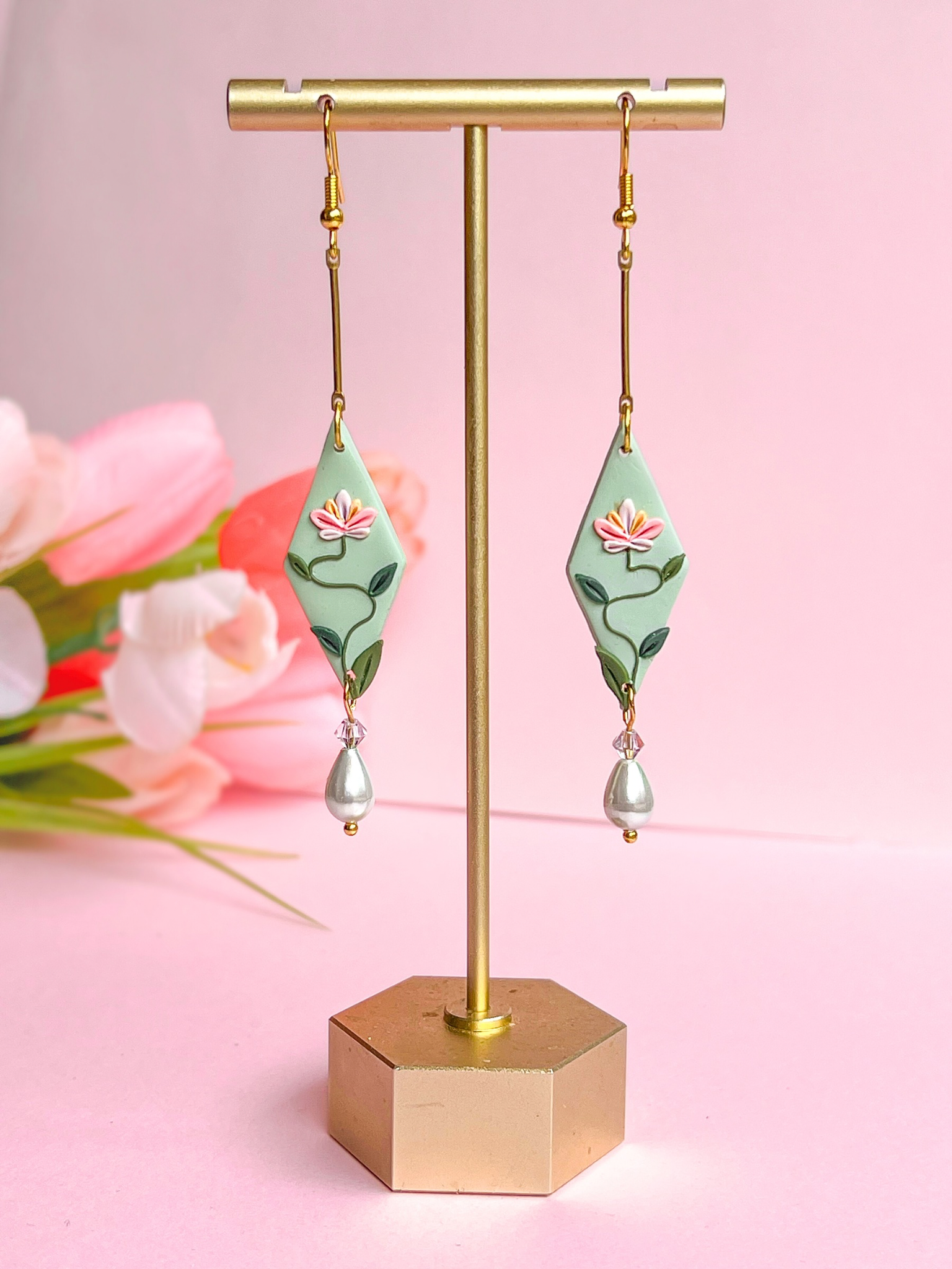 Blossoming Pearl Earrings