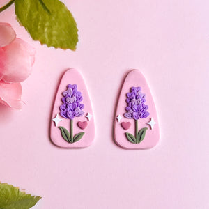 Lavender Clay Cabochons