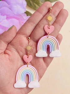 Rainbow Love Earrings