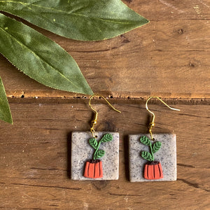 Plant Baby Earrings (Square)