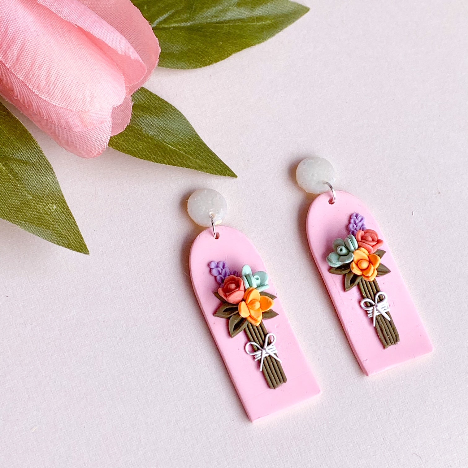 3D Bouquet Earrings