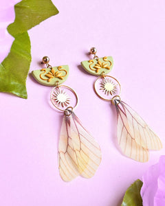 Fairy Wing Earrings (Green)