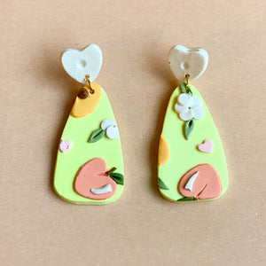 Peachy Love Earrings (teardrop)