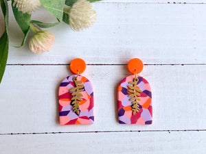 Polly Slab Earrings (Arches)