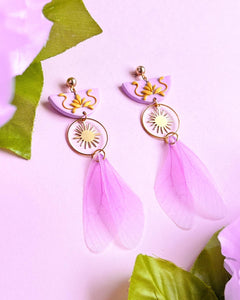 Fairy Wing Earrings (Purple)