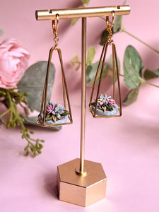 Miniature Terrarium Earrings