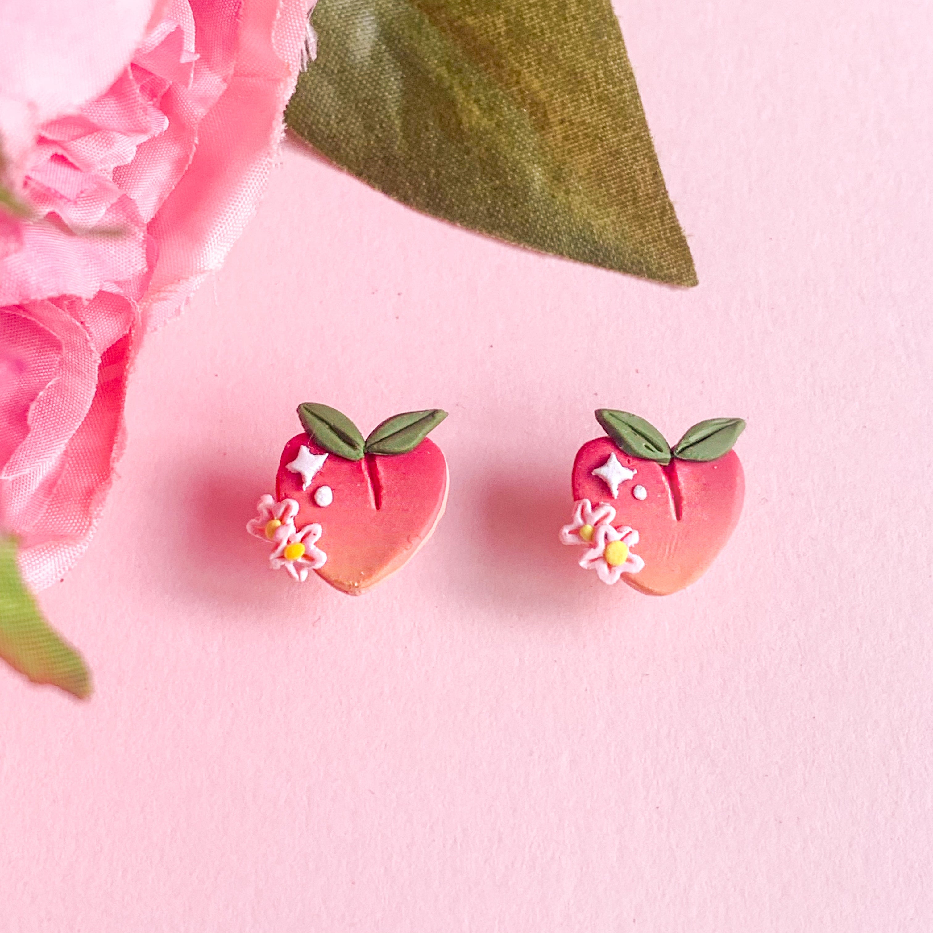 Sparkling Peach Studs