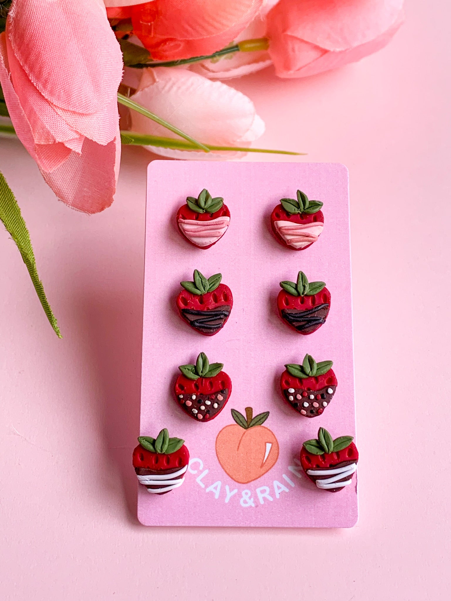 Chocolate Covered Strawberry Stud Pack