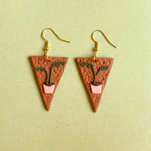 Plant Baby Earrings (triangle)