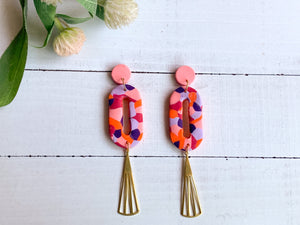 Polly Slab Earrings (Long Ring)