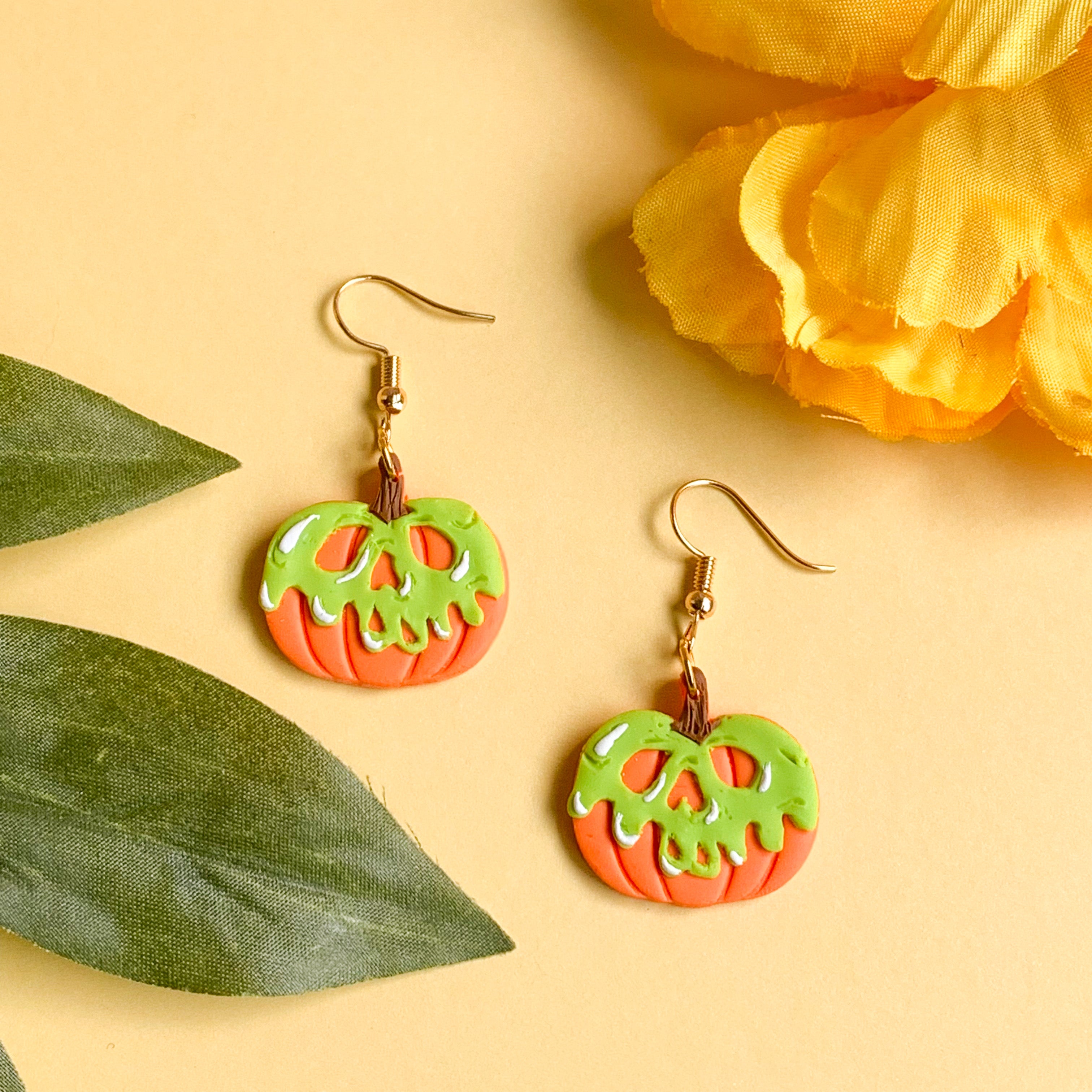 Poisonous Pumpkin Earrings