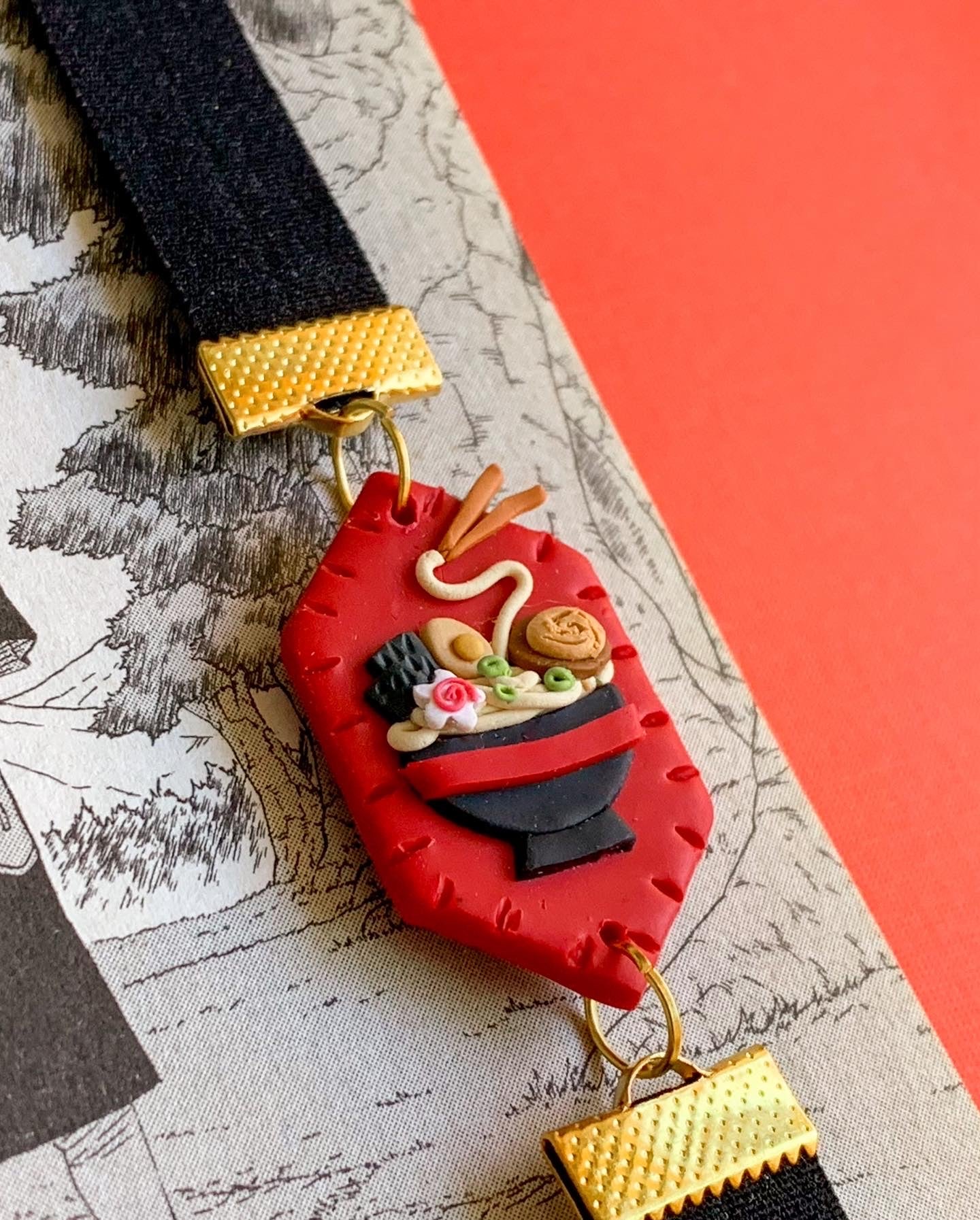 Ramen Elastic Bookmark